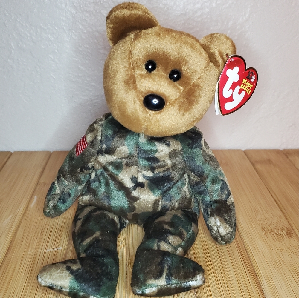 Ty Beanie Babies "Hero" Bear